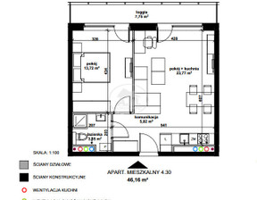 Mieszkanie na sprzedaż, Wrocław Wrocław-Krzyki Partynice Zwycięska, 707 789 zł, 46,11 m2, 629698