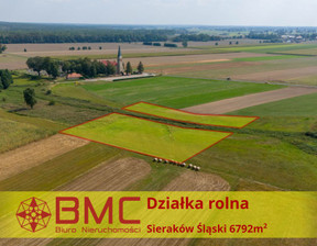 Działka na sprzedaż, Ciasna Sieraków Śląski Wyzwolenia, 45 000 zł, 6792 m2, 933639