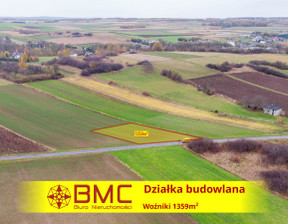 Działka na sprzedaż, Woźniki Lompy, 135 900 zł, 1359 m2, 672934