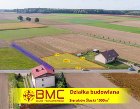 Działka na sprzedaż, Ciasna Sieraków Śląski Osiedlowa, 85 000 zł, 1000 m2, 278801