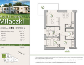 Mieszkanie na sprzedaż, Radomszczański (Pow.) Radomsko J. Kilińskiego, 407 484 zł, 48,51 m2, 1-5