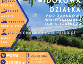 Budowlany na sprzedaż, Myślenicki Pcim, 220 000 zł, 3394 m2, ARK-GS-18519