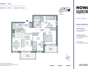 Mieszkanie na sprzedaż, Gdynia Rdestowa, 890 663 zł, 74,55 m2, 992533