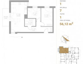 Mieszkanie na sprzedaż, Wejherowski Rumia Kosynierów, 466 755 zł, 56,12 m2, 868906