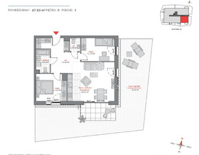 Mieszkanie na sprzedaż, Gdańsk Oliwa A. Grottgera, 1 396 846 zł, 67,83 m2, 35