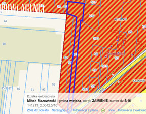 Działka na sprzedaż, Miński Mińsk Mazowiecki Zamienie Sosnowa, 500 650 zł, 5890 m2, TOP791998