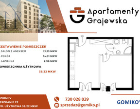 Mieszkanie na sprzedaż, Warszawa Praga-Północ Szmulowizna Grajewska, 737 646 zł, 38,22 m2, 115/15815/OMS