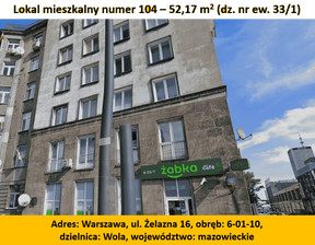 Mieszkanie na sprzedaż, Warszawa Wola Żelazna, 870 000 zł, 52,17 m2, 218