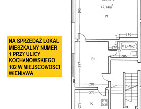 Mieszkanie na sprzedaż, Przysuski (Pow.) Wieniawa (Gm.) J. Kochanowskiego, 68 000 zł, 47,14 m2, 388