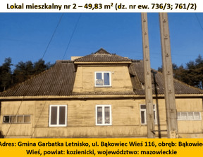 Kawalerka na sprzedaż, Kozienicki (Pow.) Garbatka-Letnisko (Gm.) Bąkowiec, 45 000 zł, 49,83 m2, 43