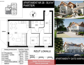 Mieszkanie na sprzedaż, Karkonoski Podgórzyn Miłków, 705 125 zł, 56,41 m2, 20010/3265/OMS