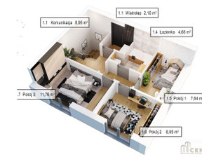 Dom na sprzedaż, Krakowski Zabierzów Balice Leśna, 859 000 zł, 128 m2, 80196