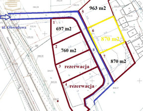 Działka na sprzedaż, Siemianowice Śląskie M. Siemianowice Śląskie Centrum Obwodowa, 217 500 zł, 870 m2, IGNR-GS-4521-1