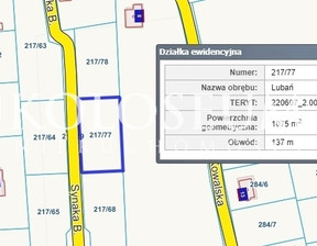 Działka na sprzedaż, Kościerski Nowa Karczma Lubań, 129 000 zł, 1076 m2, 37/15902/OGS