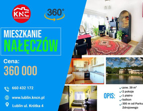 Mieszkanie na sprzedaż, Puławski Nałęczów, 360 000 zł, 38,7 m2, 143/13924/OMS