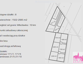 Działka na sprzedaż, Włocławski Włocławek Kosinowo, 63 084 zł, 1502 m2, BMO-GS-2865