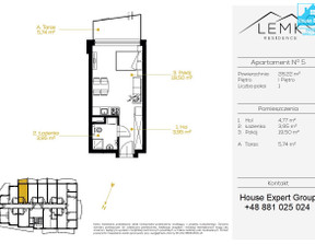 Kawalerka na sprzedaż, Nowosądecki Krynica-Zdrój, 409 190 zł, 28,22 m2, HEG-MS-892-1