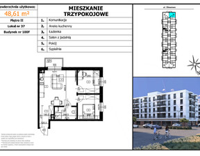 Mieszkanie na sprzedaż, Bielski (Pow.) Czechowice-Dziedzice (Gm.) Brzeziny Stawowa, 384 019 zł, 48,61 m2, 3.2