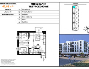 Mieszkanie na sprzedaż, Bielski (Pow.) Czechowice-Dziedzice (Gm.) Brzeziny Stawowa, 384 019 zł, 48,61 m2, 3.1