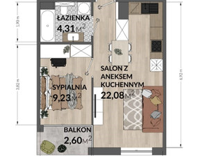 Mieszkanie na sprzedaż, Kraków Kraków-Podgórze Płaszów Lasówka, 540 000 zł, 35,6 m2, 222192