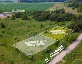 Działka na sprzedaż, Olsztyński Barczewo Wójtowo Grabowa, 145 900 zł, 1230 m2, 2066