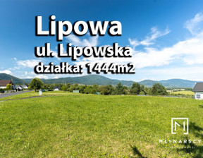 Działka na sprzedaż, Żywiecki Lipowa, 299 900 zł, 1444 m2, KBM-GS-1656