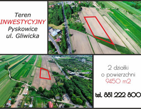 Działka na sprzedaż, Gliwicki Pyskowice Zaolszany Teren produkcyjno-usługowy 0,, 990 000 zł, 9450 m2, 50380945