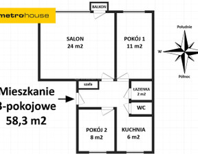 Mieszkanie na sprzedaż, Bielsko-Biała Dembowskiego, 480 000 zł, 58,3 m2, SMCUFE206