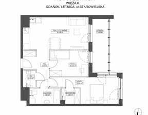 Mieszkanie na sprzedaż, Gdańsk Letnica Starowiejska, 1 150 000 zł, 63 m2, 1731/13290/OMS