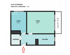 Mieszkanie na sprzedaż, Mysłowice Śródmieście, 310 000 zł, 47 m2, 46/13870/OMS