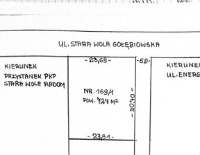 Działka na sprzedaż, Radom Stara Wola Gołębiowska Energetyków, 232 640 zł, 727 m2, 217/9020/OGS