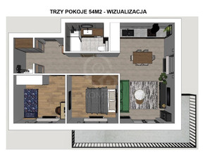 Mieszkanie na sprzedaż, Wrocław Wrocław-Krzyki Brochów, 635 000 zł, 54 m2, 2858
