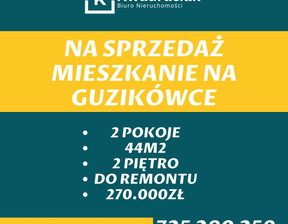 Mieszkanie na sprzedaż, Krosno Stefana Kisielewskiego, 270 000 zł, 44,4 m2, KWA219050