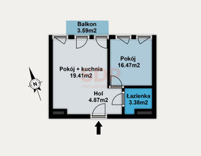 Mieszkanie na sprzedaż, Wrocław Krzyki Karkonoska, 586 587 zł, 38 m2, 36115