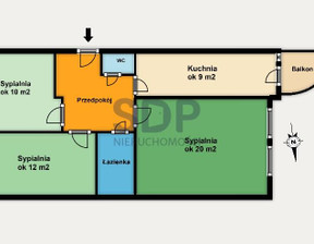 Mieszkanie na sprzedaż, Wrocław Krzyki Tarnogaj Piękna, 699 000 zł, 64,3 m2, 34485