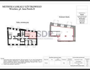 Lokal do wynajęcia, Wrocław Stare Miasto Jana Pawła II, 814 euro (3484 zł), 45,22 m2, 31411