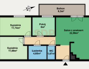 Mieszkanie na sprzedaż, Wrocław Fabryczna Stabłowice Stabłowicka, 834 190 zł, 70,1 m2, 37649