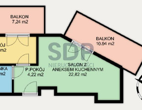 Mieszkanie na sprzedaż, Wrocław Stare Miasto Szczepin Gnieźnieńska, 689 000 zł, 41,81 m2, 33214
