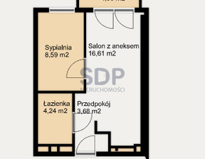 Mieszkanie na sprzedaż, Wrocław Krzyki Klecina Karkonoska, 555 599 zł, 33,1 m2, 33427