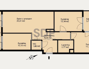 Mieszkanie na sprzedaż, Wrocław Psie Pole Sołtysowice Lothara Herbsta, 869 000 zł, 72,93 m2, 33838