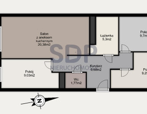 Mieszkanie na sprzedaż, Wrocław Krzyki Klecina Przyjaźni, 934 550 zł, 65,15 m2, 34002