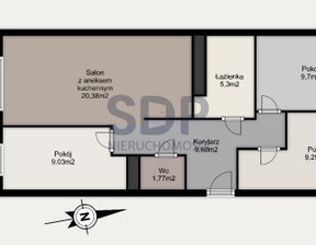 Mieszkanie na sprzedaż, Wrocław Krzyki Klecina Przyjaźni, 789 000 zł, 65,15 m2, 34002