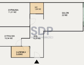 Mieszkanie na sprzedaż, Wrocław Krzyki Huby, 699 478 zł, 59,53 m2, 34916