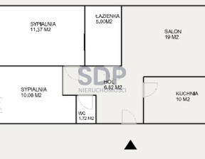 Mieszkanie na sprzedaż, Wrocław Krzyki Huby, 742 950 zł, 63,5 m2, 34822