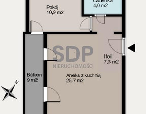 Mieszkanie na sprzedaż, Wrocław Krzyki Księże Wielkie Opolska, 554 719 zł, 47,9 m2, 33645