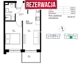 Mieszkanie na sprzedaż, Kraków M. Kraków Bieżanów-Prokocim, Bieżanów Bieżanów, 521 256 zł, 35,22 m2, BS2-MS-300217