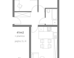 Mieszkanie na sprzedaż, Kraków Kraków-Nowa Huta Mistrzejowicka, 545 000 zł, 41 m2, OF559882