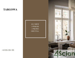 Mieszkanie na sprzedaż, Warszawa Praga-Północ Targowa, 1 049 000 zł, 69,2 m2, 63668/3098/OMS