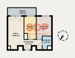 Mieszkanie na sprzedaż, Warszawa Wola Warszawa Juliana Konstantego Ordona, 1 046 250 zł, 54,3 m2, SDP241005