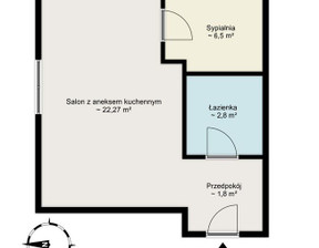 Mieszkanie na sprzedaż, Warszawa Ochota Warszawa Ochota Zadumana, 599 000 zł, 33,37 m2, SDP800398